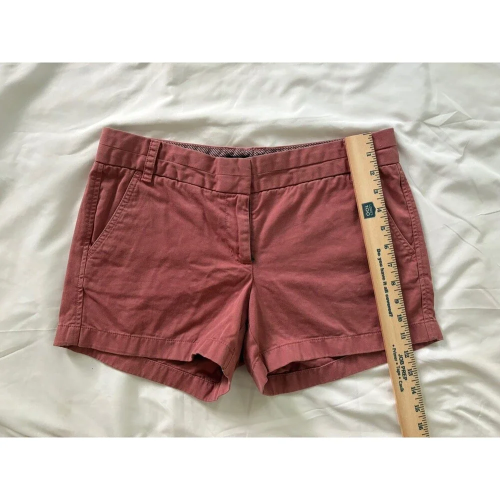 J.Crew Chino Shorts Women’s Size 6 Deep Coral Summer Casual Preppy
